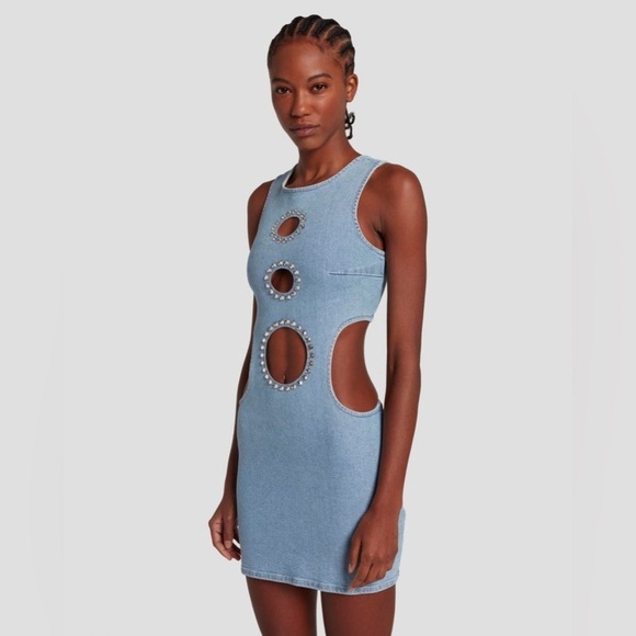 7FAM x ADR Denim Mini Dress XS - Picture 2 of 8